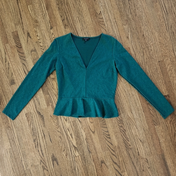 Long sleeve peplum blouse - Picture 2 of 7